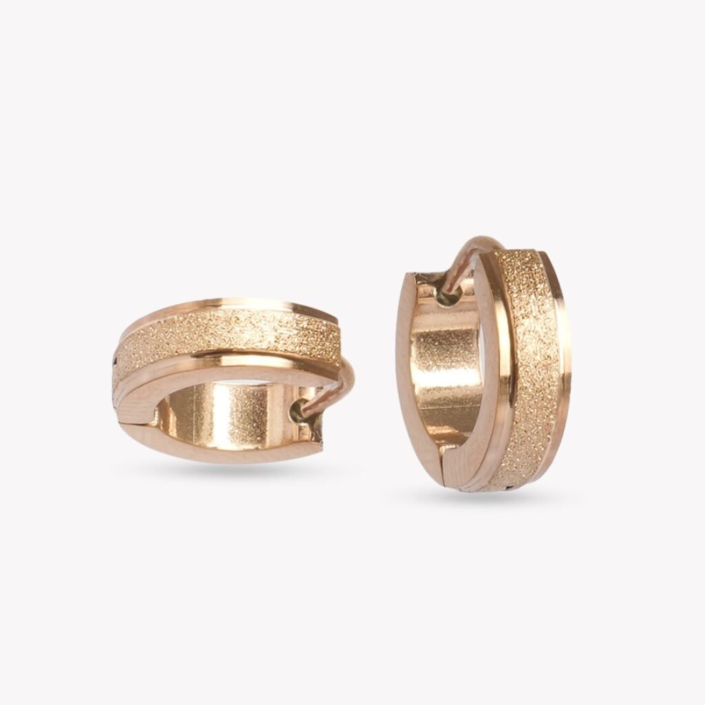 AFRA JEW Edwina Earrings | Gold Stainless Steel | Minimalist Hoop Design | Elegant Everyday Jewelry AFJ23002E