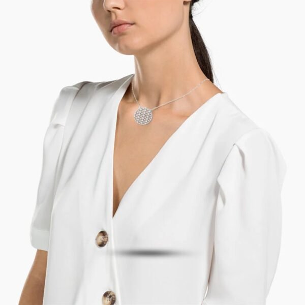 AFRA JEW Flower Necklace | Silver Stainless Steel | Delicate Floral Pendant | AFJ20001N - Image 2