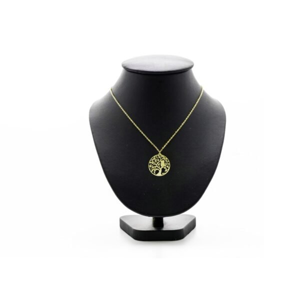 AFRA JEW TREE GOLD STAINLESS STEEL NECKLACE - Image 3