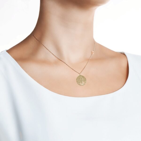 AFRA JEW TREE GOLD STAINLESS STEEL NECKLACE - Image 2
