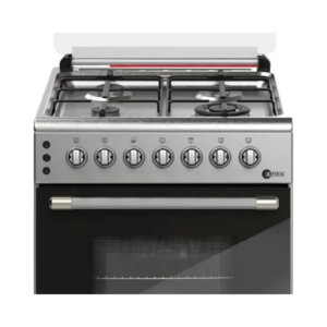 AFRA Free Standing Gas Oven 60x60cm – 4 Burners, Rotisserie, Stainless Steel, AF-60