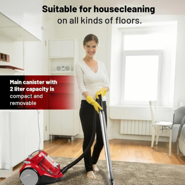 AFRA Vacuum Cleaner, 20L, Powerful 2800W, Wet & Dry, 360-Degree Turning, GMARK, ESMA, ROHS, and CB Certified with 2 Years Warranty - Image 2
