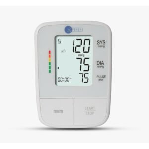 AFRA Digital Blood Pressure Monitor, White, Arm Type, Automatic, Oscillometric, Portable, User-Friendly Design, 2 Year Warranty.