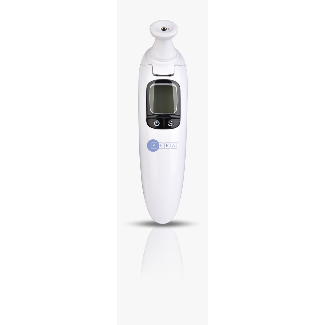 AFRA Infrared Ear and Forehead Thermometer, White, Compact, Memory Function, Portable, Compact, User-Friendly Design, 2 Year Warranty.