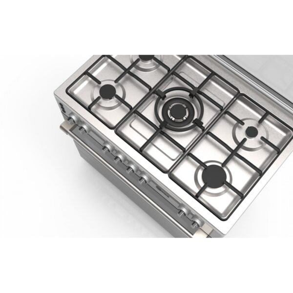 AFRA 90X60cm Free Standing Gas Oven, Stainless Steel, 5 Gas Burners, Mechanical Timer, Large Capacity Oven With Double Burners, G-MARK, ESMA, ROHS, and CB Certified, AF-90, 2 years warranty. - Image 6