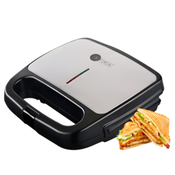 AFRA 2 Slice Non-Stick Fixed Grill Sandwich Maker, 750 Watts, Automatic Temperature Control, AF-8020SMBK, 2 Year Warranty - Image 2