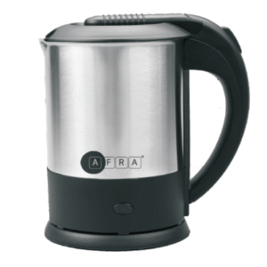 AFRA Portable Electric Kettle AF-1015KTSS – 1.0L, 1500W, Stainless Steel, Overheat Protection