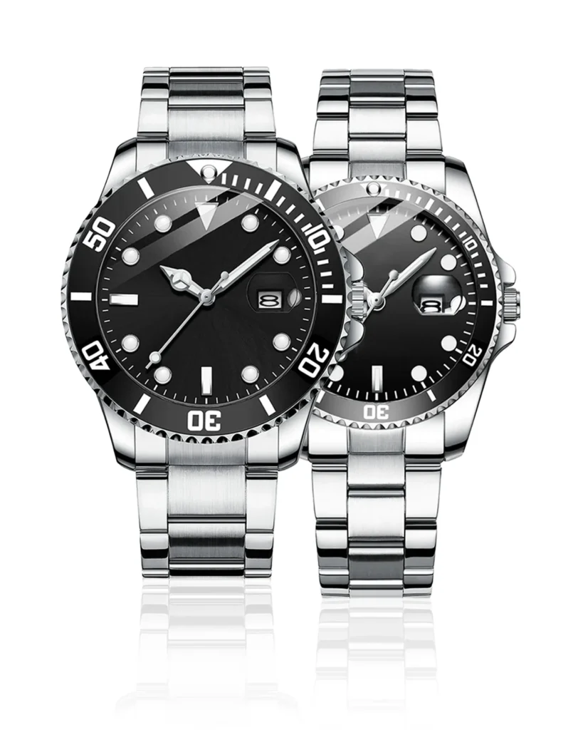 AFRA Couple Stainless Steel Wrist Watch – AF-X085BK, Mechanical Movement, Alloy Zinc Case