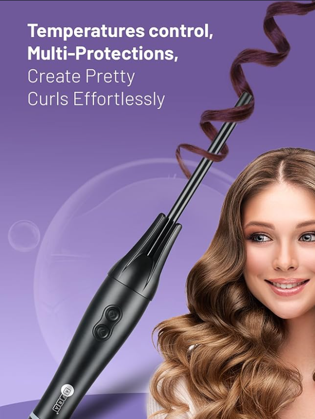 AFRA 25W Automatic Curling Iron – Model AF-0025HBK | Ceramic Coating with Left/Right Directional Control - Image 6