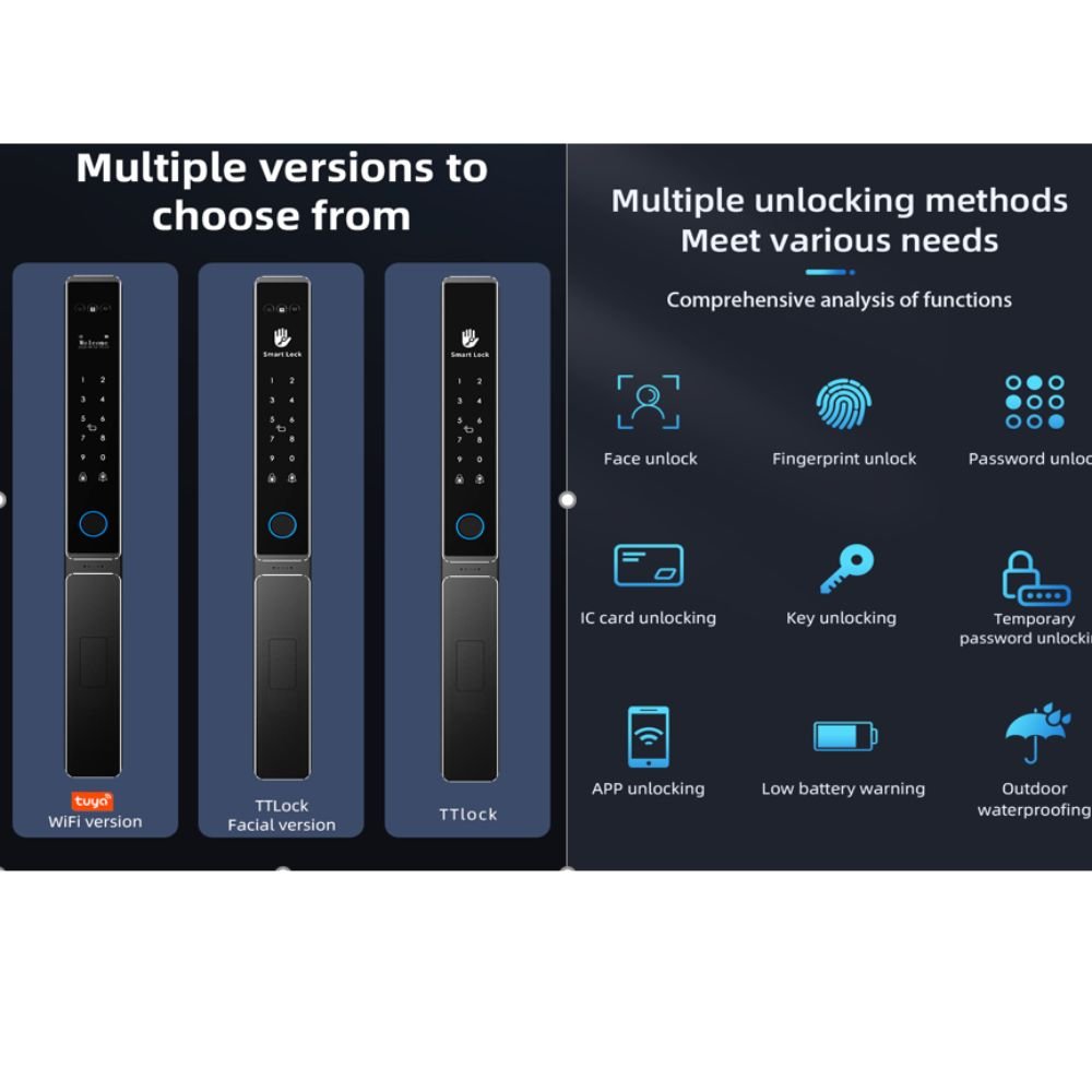 G10 Fully automatic fingerprint and face recognition version.