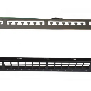 1U 24-PORT SHIELDED UNLOADED PATCH PANEL