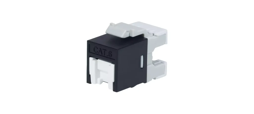 CAT 6A UTP 180-DEGREE TOOLLESS KEYSTONE JACK