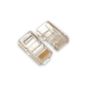 CAT 6 RJ45 8P8C MODULAR PLUG WITH TRANSPARENT BOOT