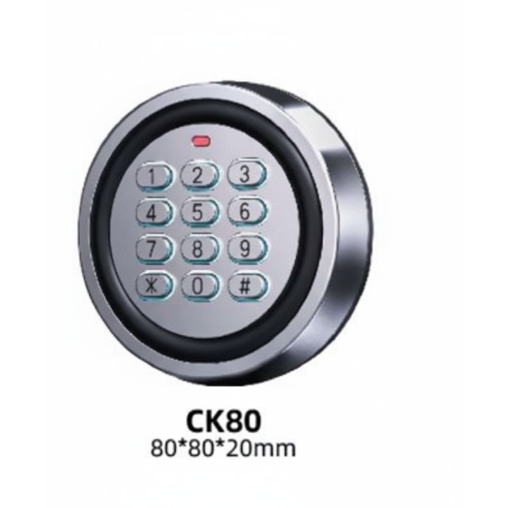 CK80 Ice-Blue Luminous Keyboards Metal Access Control.