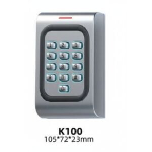 K100 Ice-Blue Luminous Keyboards Metal Access Control.