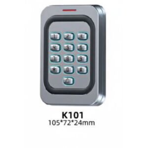 K101 Ice-Blue Luminous Keyboards Metal Access Control.