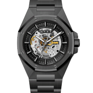 AFRA Men’s Stainless Steel Watch – Model AF-43049B | 2189 Edition, Brass Dial, 10 ATM Waterproof