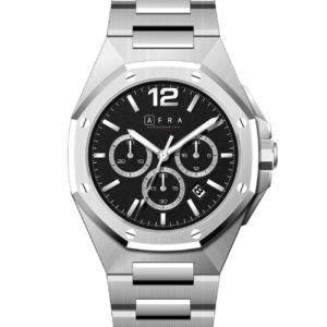AFRA Men’s Stainless Steel Watch – Model AF-43050S | JS25 Edition, Brass Dial, 10 ATM Waterproof