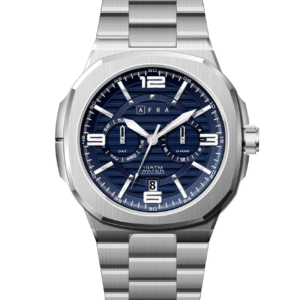 AFRA Men’s Stainless Steel Watch – Model AF-43059S | JP21 Edition, Brass Dial, 10 ATM Waterproof