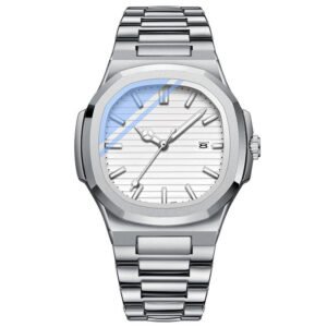 AFRA AF-8222W Men’s Classic Dial Wrist Watch – Stainless Steel, Quartz Movement