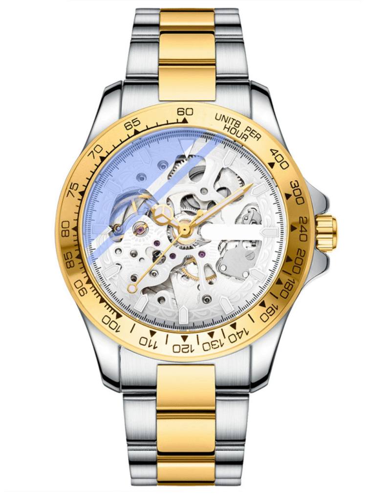 AFRA Men’s Watch AF-88081 | Mechanical Movement, Stainless Steel Strap, Zinc Alloy Case
