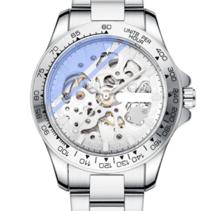 AFRA Men’s Stainless Steel Wrist Watch – AF-8808SW, Mechanical Movement, Alloy Zinc Case