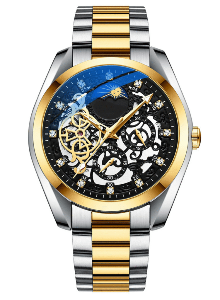 AFRA AF-8811GB Men’s Luxury Mechanical Watch – Classic Stainless Steel Build