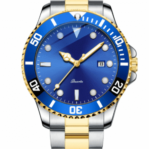 AFRA AF-X085-2BL Men’s Quartz Watch – Alloy Zinc Case, Stainless Steel Strap