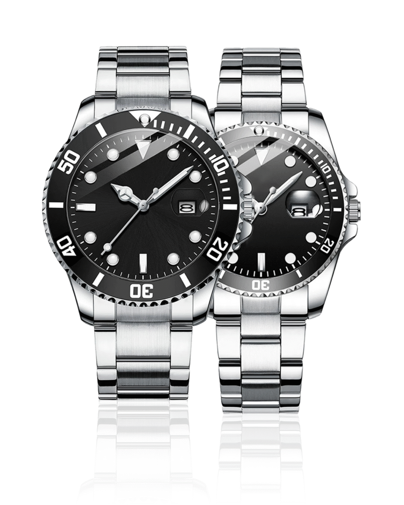 AFRA Couple Watch AF-X085 | Mechanical Movement, Stainless Steel Strap, Alloy Zinc Case