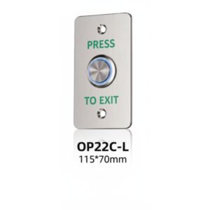 OP22C-L Stainless Steel Panel Exit Button With Led Light.