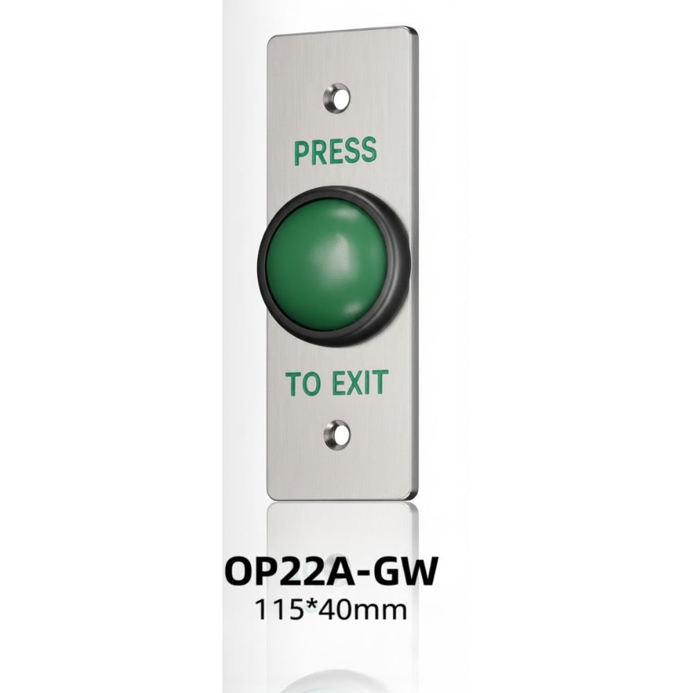 OP22A-GW Stainless Steel Panel Exit Button With Big Abs Button.