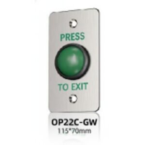 OP22C-GW Stainless Steel Panel Exit Button With Big Abs Button.
