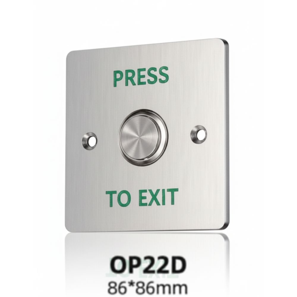 OP22D Stainless Steel Panel Exit Button.